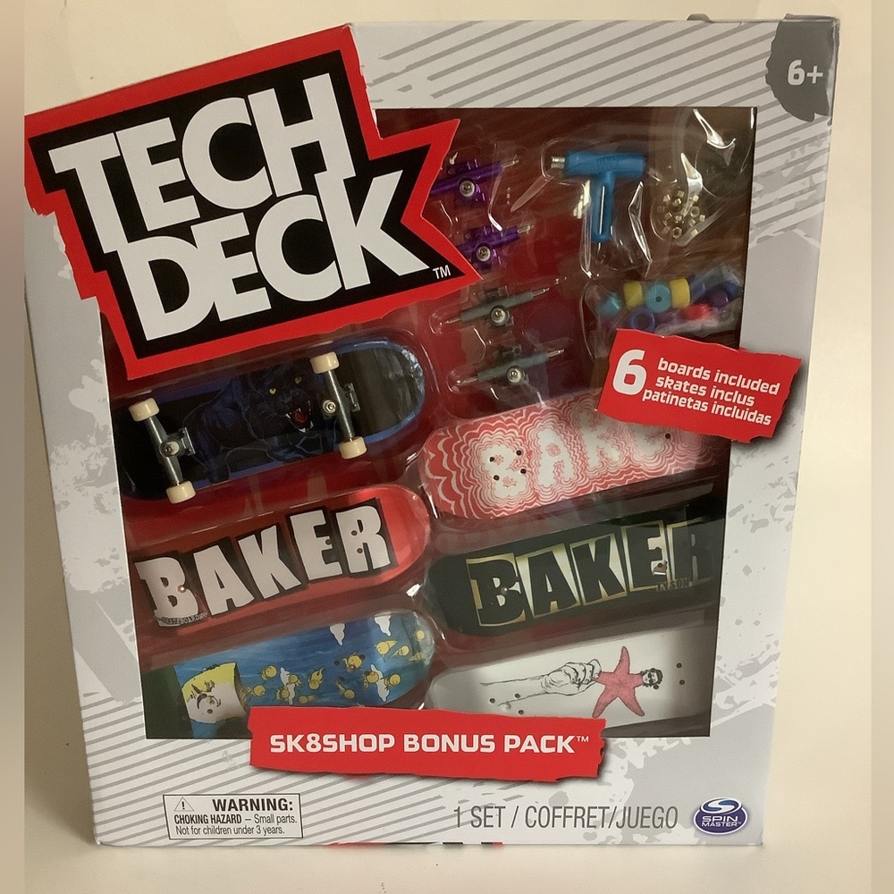 TECH DECK - Limited Series Sk8shop Bonus Pack 6 Element Skateboards.